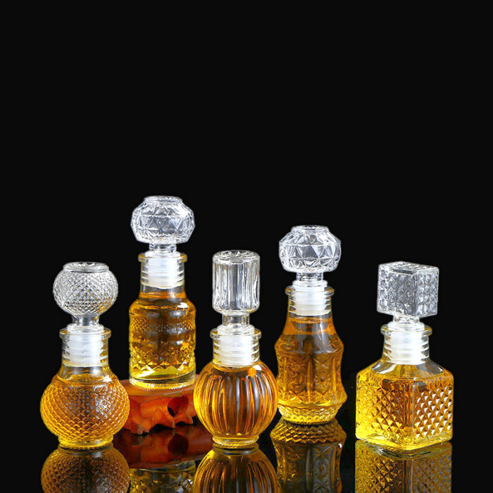 mini glass honey jar