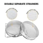 Stainless Steel Honey Strainer Double Layer - Image 3