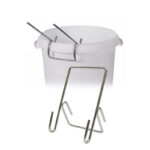 Large Stainless Steel Honey Pail Perch