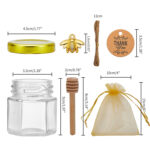 Glass Honey Jar Set 20 Pieces 45ML - Image 4