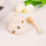 “Bee Happy” Ceramic Honey Pot - Image 4