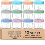 4oz Glass Storage Jars 12-Pack