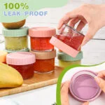 4oz Glass Storage Jars 12-Pack - Image 3