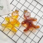 250ML Gingerbread Man Glass Bottle - Image 5