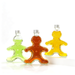 250ML Gingerbread Man Glass Bottle - Image 3