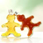 250ML Gingerbread Man Glass Bottle