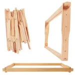 Pine Wood Langstroth Frame with Eyelets - Image 8