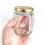 180ml/6oz Hex Glass Jar with Metal Lids 100-Pack - Image 5