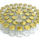 180ml/6oz Hex Glass Jar with Metal Lids 100-Pack - Image 3