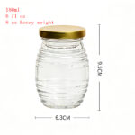 70ML/180ML Beehive Ribbed Glass Jar 100-Pack - Image 3