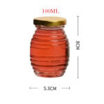 10PCS Hive‑Shaped Glass Honey Jar Kit - Image 3